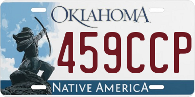 OK license plate 459CCP
