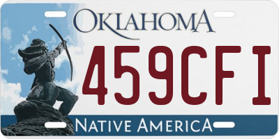 OK license plate 459CFI