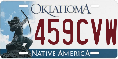 OK license plate 459CVW