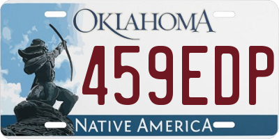 OK license plate 459EDP