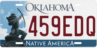 OK license plate 459EDQ