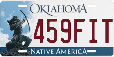 OK license plate 459FIT