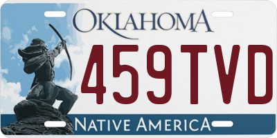 OK license plate 459TVD