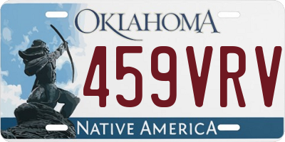 OK license plate 459VRV