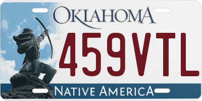 OK license plate 459VTL