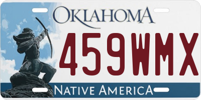 OK license plate 459WMX