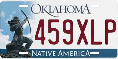 OK license plate 459XLP