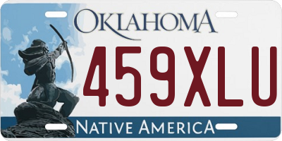 OK license plate 459XLU