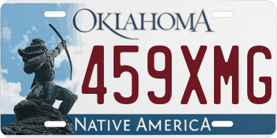 OK license plate 459XMG