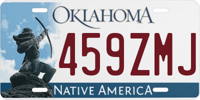 OK license plate 459ZMJ