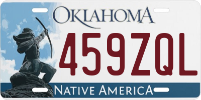 OK license plate 459ZQL