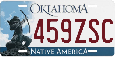 OK license plate 459ZSC