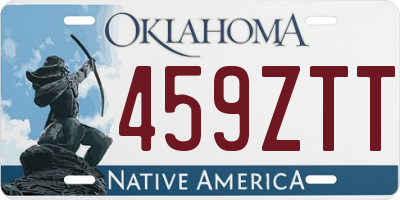 OK license plate 459ZTT