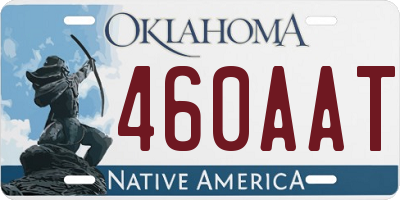 OK license plate 460AAT