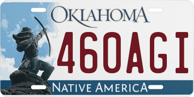 OK license plate 460AGI