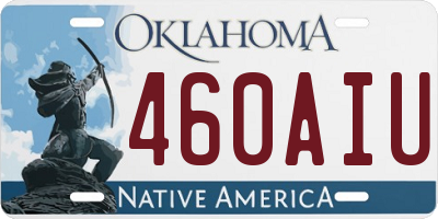 OK license plate 460AIU