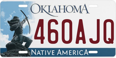OK license plate 460AJQ
