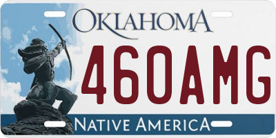 OK license plate 460AMG