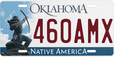 OK license plate 460AMX
