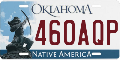 OK license plate 460AQP