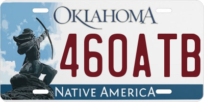OK license plate 460ATB