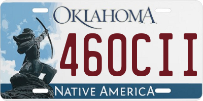 OK license plate 460CII