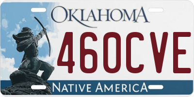 OK license plate 460CVE