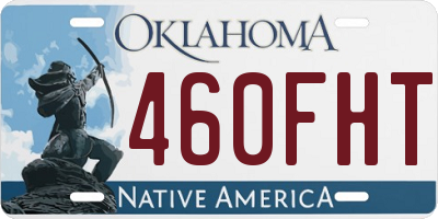 OK license plate 460FHT