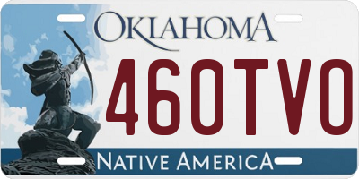 OK license plate 460TVO