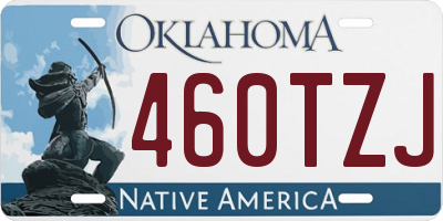 OK license plate 460TZJ