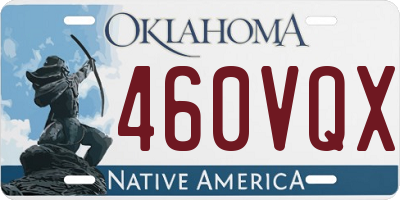 OK license plate 460VQX