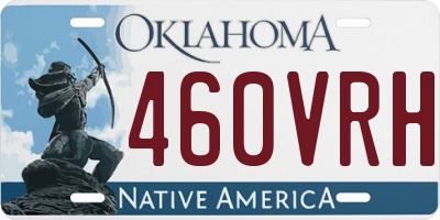 OK license plate 460VRH