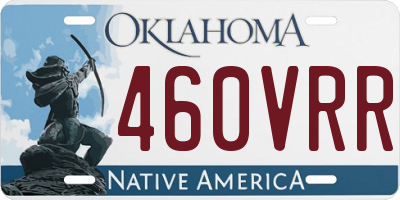OK license plate 460VRR