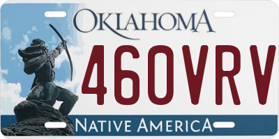 OK license plate 460VRV