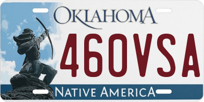 OK license plate 460VSA