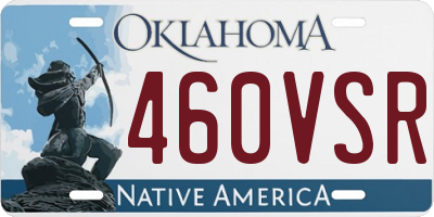 OK license plate 460VSR