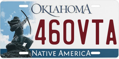 OK license plate 460VTA