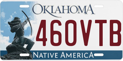 OK license plate 460VTB