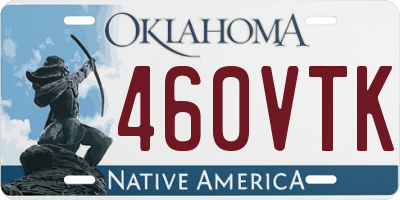 OK license plate 460VTK