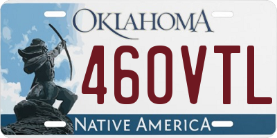 OK license plate 460VTL