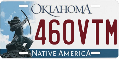 OK license plate 460VTM