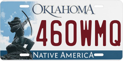 OK license plate 460WMQ