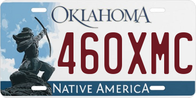 OK license plate 460XMC