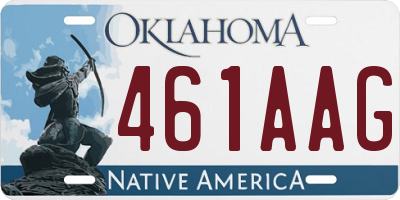 OK license plate 461AAG