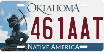 OK license plate 461AAT