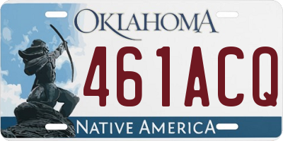 OK license plate 461ACQ