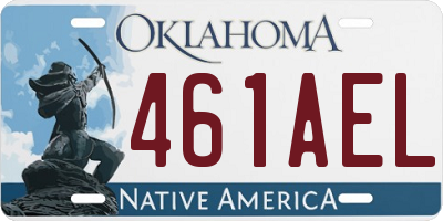 OK license plate 461AEL