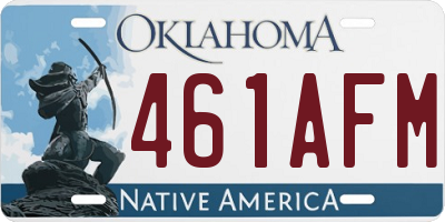 OK license plate 461AFM