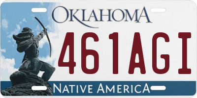 OK license plate 461AGI