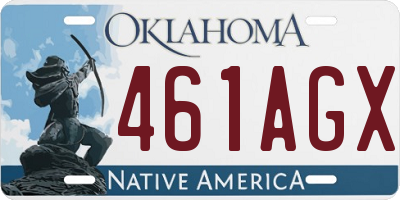 OK license plate 461AGX